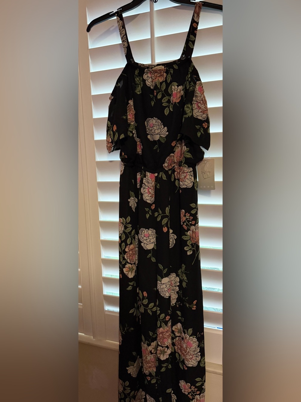 Floral Black jumpsuit